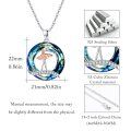 wholesale 925 Sterling Silver Ballet Dancer Crystal Pendant Necklace for Women-0-2