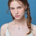 wholesale 925 Sterling Silver Floral Sugar Skull Pendant Necklace for Women-0-4