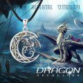 wholesale 925 Sterling Silver Celtic Dragonfly Moon Pendant Necklace with Abalone Shell Inlay for Women-0-4