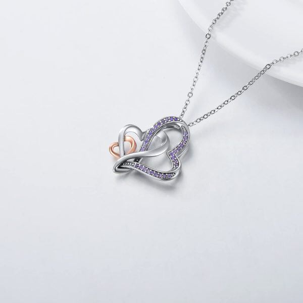 Sterling Silver Heart Necklace-5