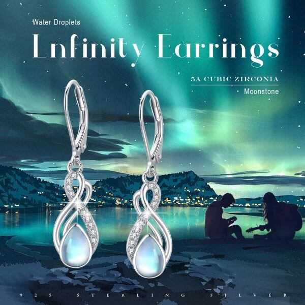 Sterling Silver Infinity Earrings-4