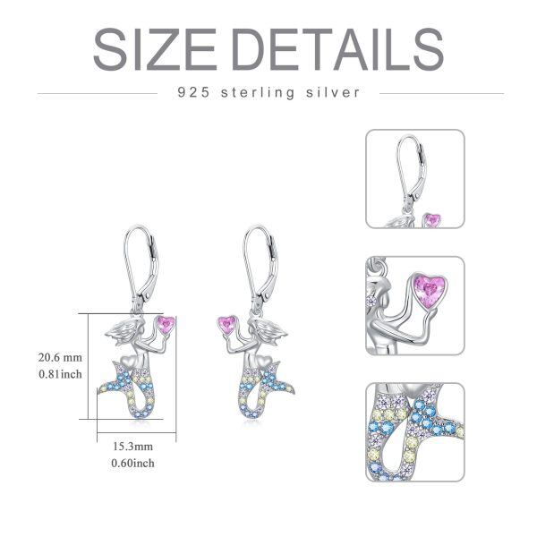 Sterling Silver Mermaid Earrings-4