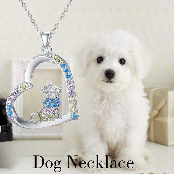 Sterling Silver Dog Necklace-2