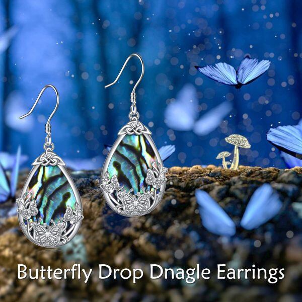 Sterling Silver Butterfly Earrings-1