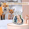 wholesale 925 Sterling Silver Heart Crystal Mother & Child Fox Pendant Necklace for Women-0-1