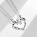 wholesale 925 Sterling Silver Mother Daughter Giraffe Heart Matching Necklaces Set-0-4
