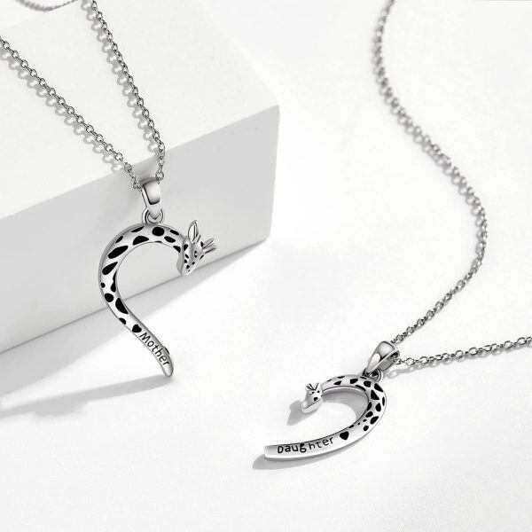 Sterling Silver Giraffe Necklace-5