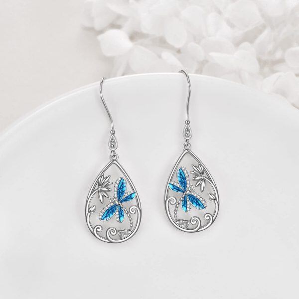 Sterling Silver Dragonfly Earrings-1