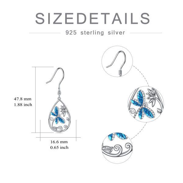 Sterling Silver Dragonfly Earrings-5