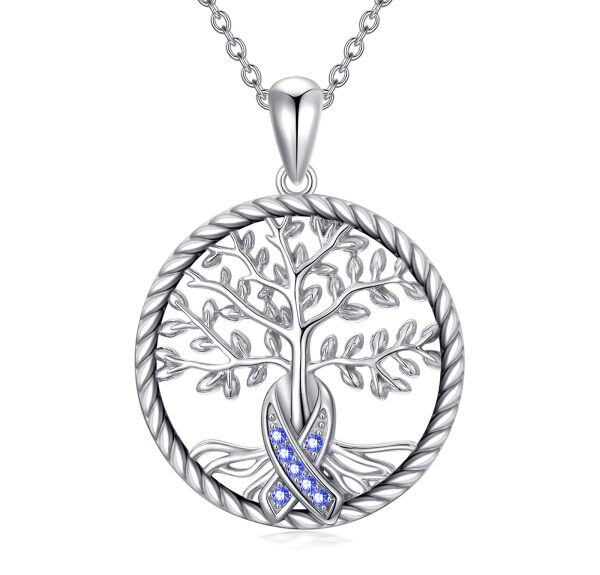 Sterling Silver Tree Of Life Necklace-0