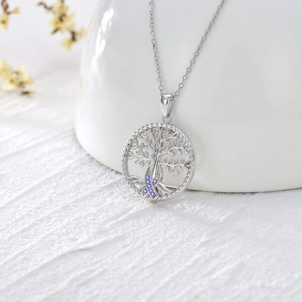 Sterling Silver Tree Of Life Necklace-1