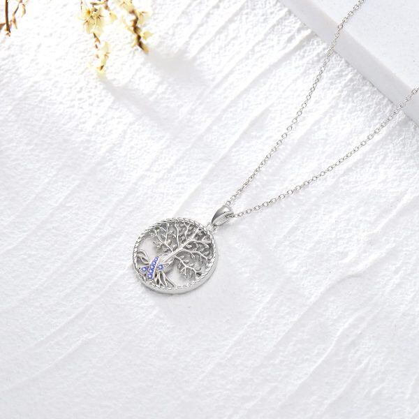 Sterling Silver Tree Of Life Necklace-2