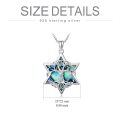 wholesale 925 Sterling Silver Abalone Shell Tree of Life Pendant Necklace with Chain 60cm Length-0-6