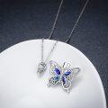 wholesale 925 Sterling Silver Abalone Shell Celtic Butterfly Cremation Jewelry Keepsake Pendant Necklace for Ashes Memorial Gifts Women Girls 36 Chain (Butterfly)-0-1