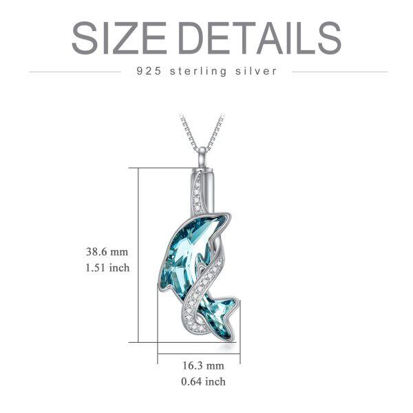 Sterling Silver Dolphin Necklace-4