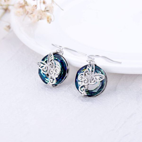 Sterling Silver Butterfly Earrings-1