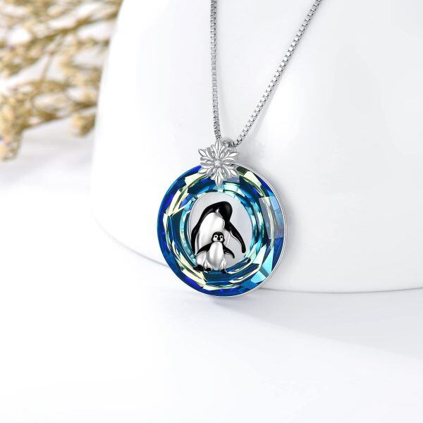 Sterling Silver Penguin Necklace-1