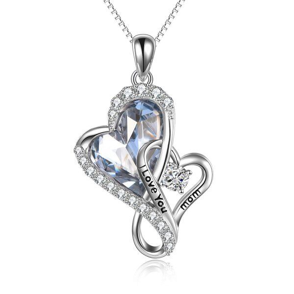 Sterling Silver Heart Necklace-0