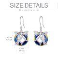 wholesale 925 Sterling Silver Rainbow Crystal Dragonfly Dangle Drop Earrings for Women -0-4