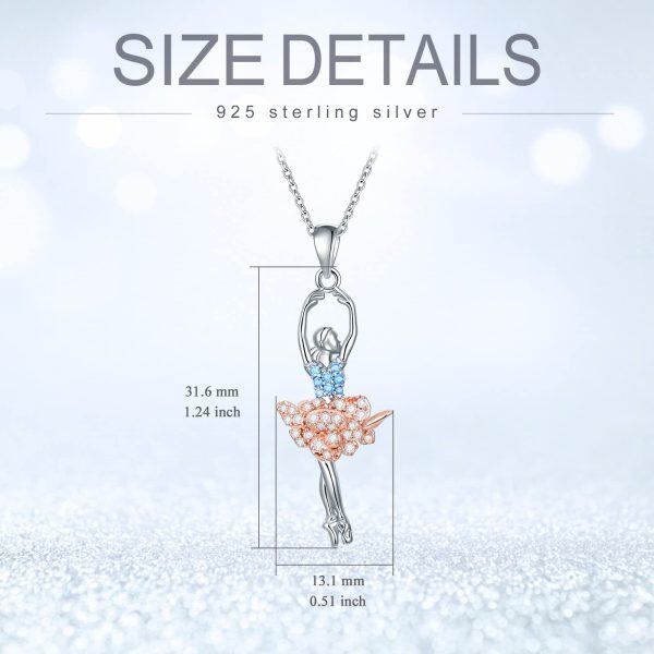 Sterling Silver Ballerina Necklace-4