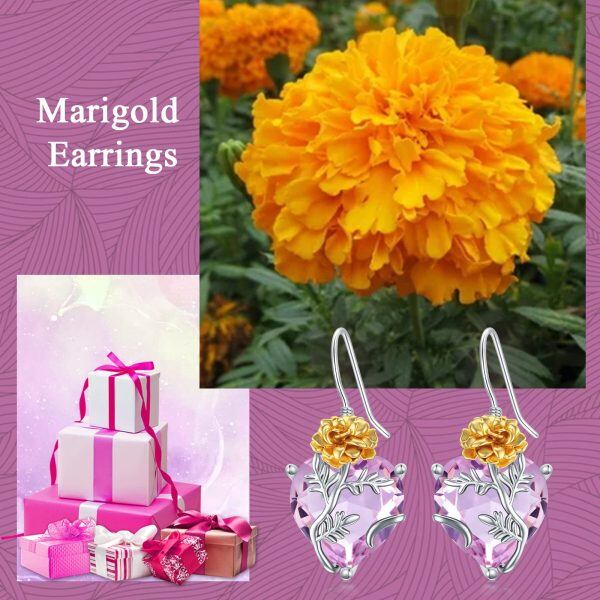 Sterling Silver Marigold Earrings-3