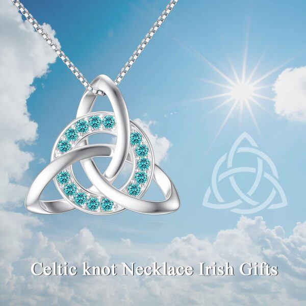 Sterling Silver Celtic Necklace-4