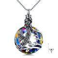 wholesale 925 Sterling Silver Rainbow Crystal Eagle Cremation Jewelry Keepsake Pendant with Funnel and Fill Tool-0-0