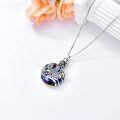 wholesale 925 Sterling Silver Rainbow Crystal Eagle Cremation Jewelry Keepsake Pendant with Funnel and Fill Tool-0-2