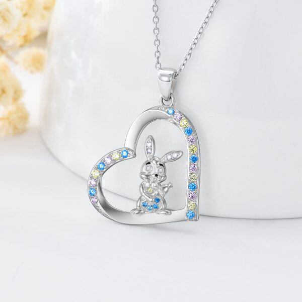 Sterling Silver Rabbit Necklace-4