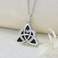 wholesale 925 Sterling Silver Celtic Knot Heart Cremation Jewelry Keepsake Pendant with Funnel and Chain-0-1
