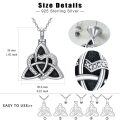 wholesale 925 Sterling Silver Celtic Knot Heart Cremation Jewelry Keepsake Pendant with Funnel and Chain-0-4