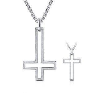 Sterling Silver Cross Necklace-0