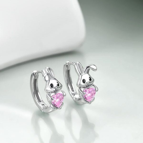 Sterling Silver Rabbit Earrings-1