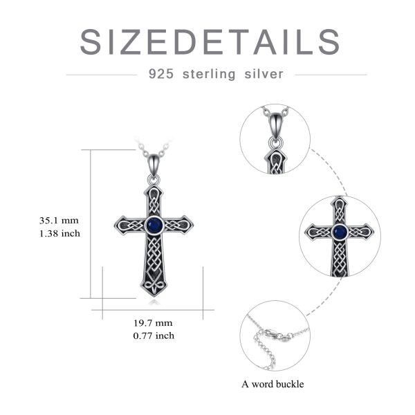 Sterling Silver Cross Necklace-3