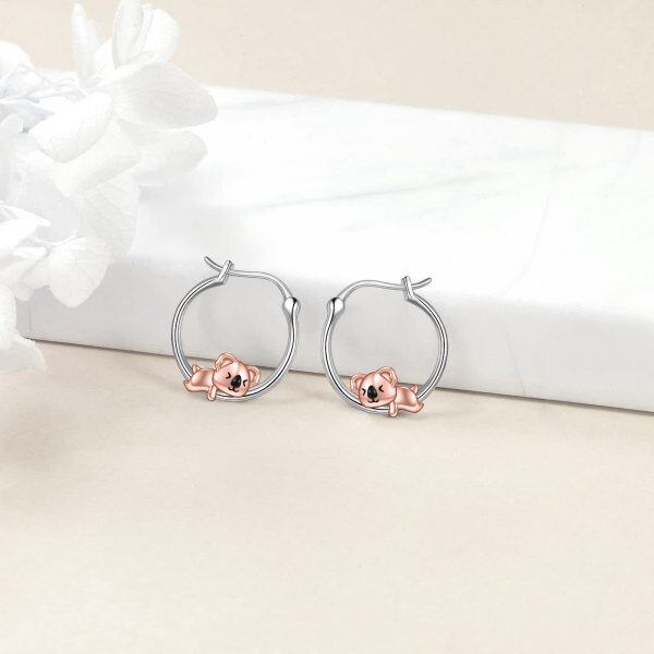 Sterling Silver Koala Earrings-1