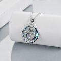 wholesale 925 Sterling Silver Rainbow Crystal Tree of Life Pendant Necklace-0-8