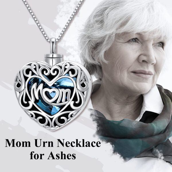 Sterling Silver Mom Necklace-4