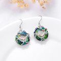 wholesale 925 Sterling Silver Multicolor Crystal Ocean Life Drop Earrings-0-2