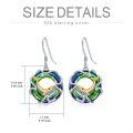 wholesale 925 Sterling Silver Multicolor Crystal Ocean Life Drop Earrings-0-4