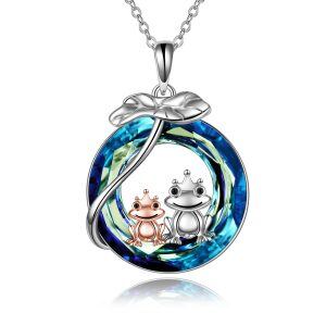 Sterling Silver Frog Necklace-0