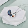 wholesale 925 Sterling Silver Abalone Shell Tree of Life Photo Locket Pendant Necklace for Women-0-3