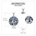 wholesale 925 Sterling Silver Abalone Shell Owl Tree of Life Necklace Pendant Jewelry for Women-0-4