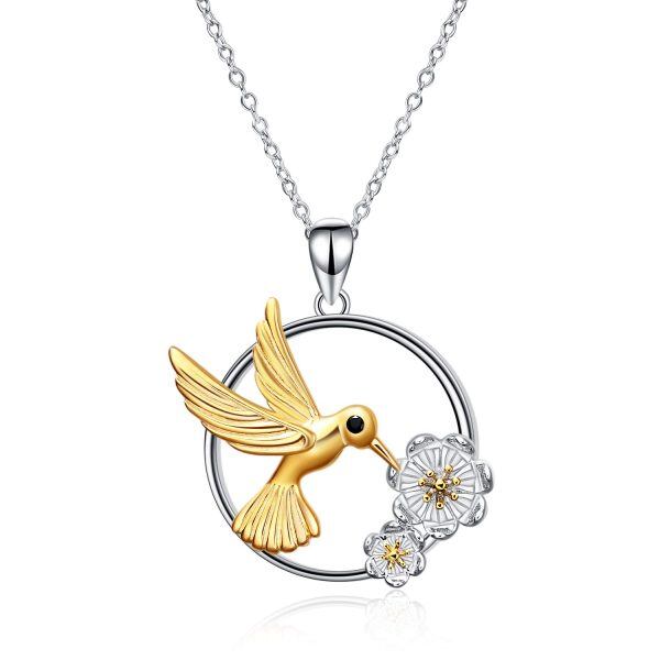 Sterling Sliver Hummingbird Necklace-0