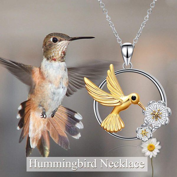 Sterling Sliver Hummingbird Necklace-4