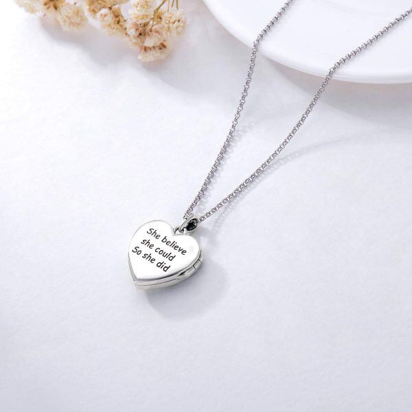 Sterling Silver Nurse Heart Necklace-2