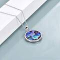wholesale 925 Sterling Silver Abalone Shell Compass Pendant Necklace for Women Men Graduation s-0-3