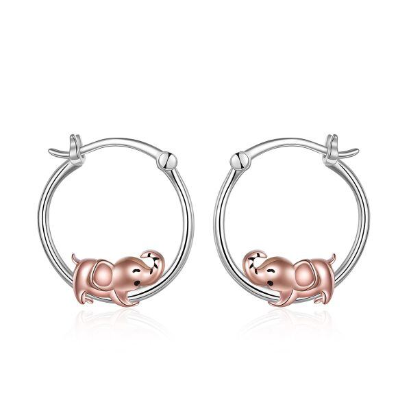 Sterling Silver Pig Earrings-0