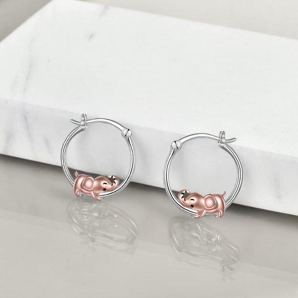 Sterling Silver Pig Earrings-2