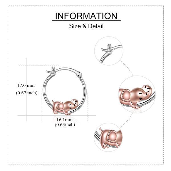 Sterling Silver Pig Earrings-4