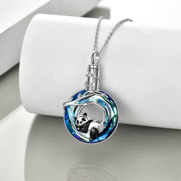 Sterling Silver Panda Necklace-2